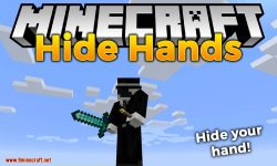 Hide Hands mod for minecraft logo