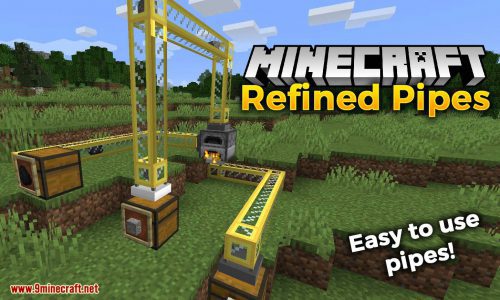 Refined Pipes mod for minecraft logo