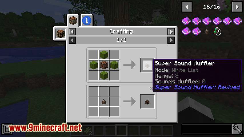 Super Sound Muffler Revived mod for minecraft 10