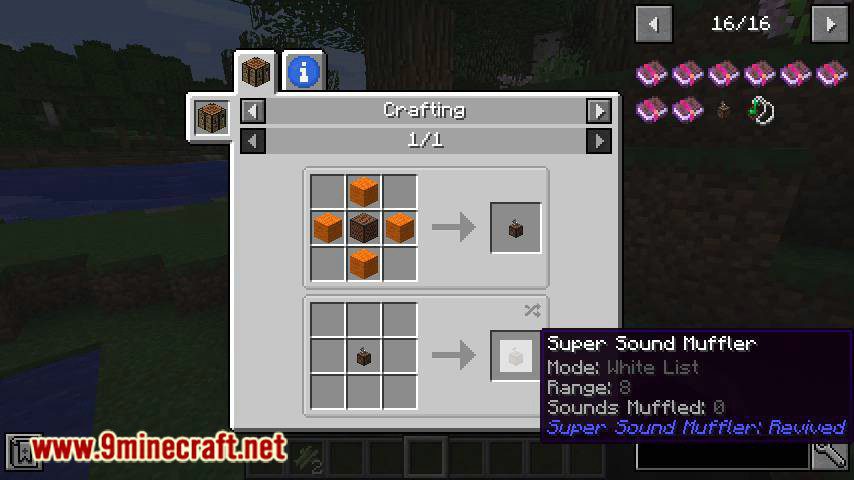 Super Sound Muffler Revived mod for minecraft 11