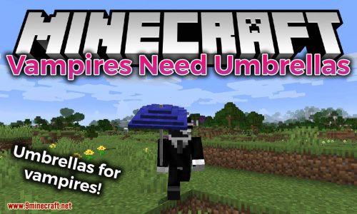 Vampires Need Umbrellas mod for minecraft logo