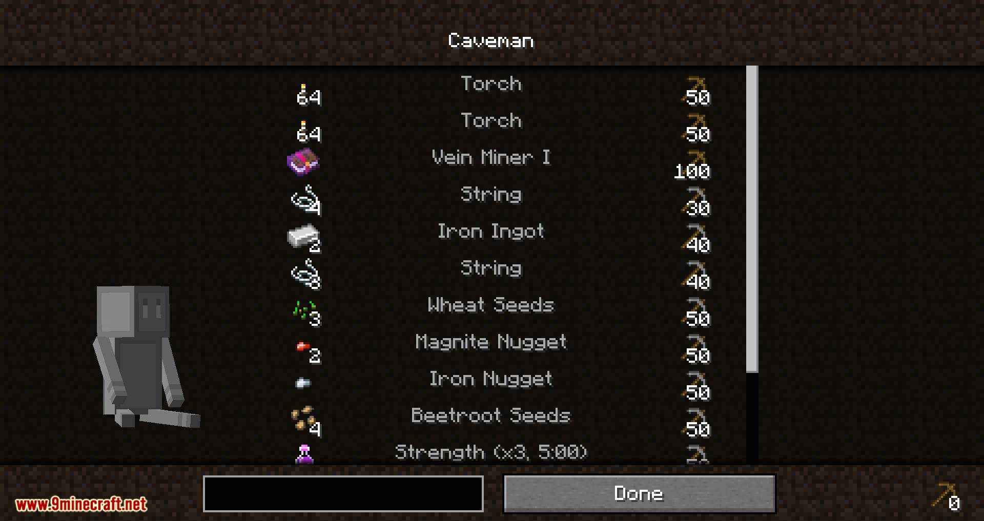 Cavern Miner mod for minecraft 06