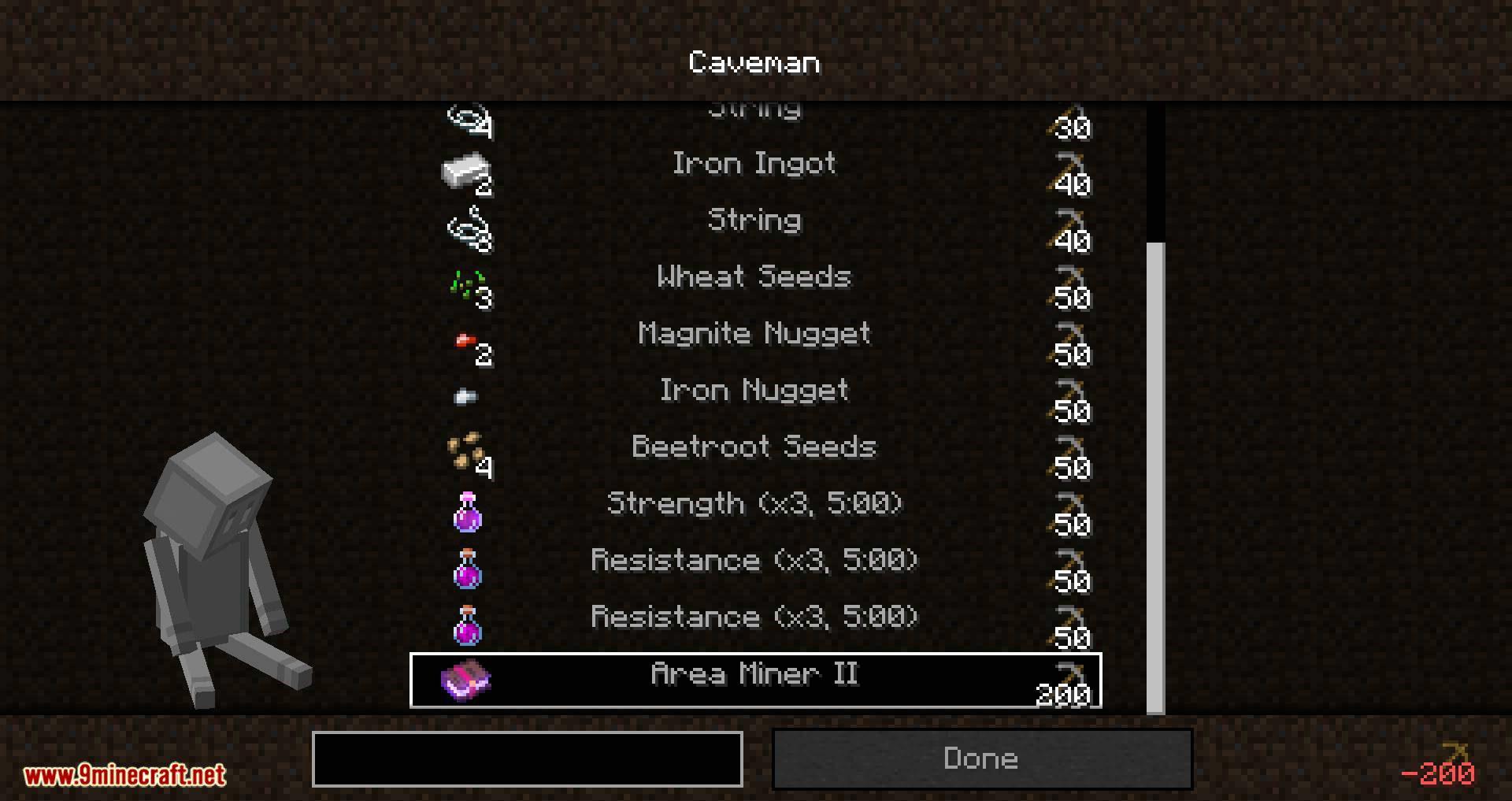 Cavern Miner mod for minecraft 07