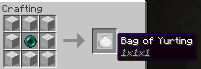 Bag of Yurting mod for minecraft 21