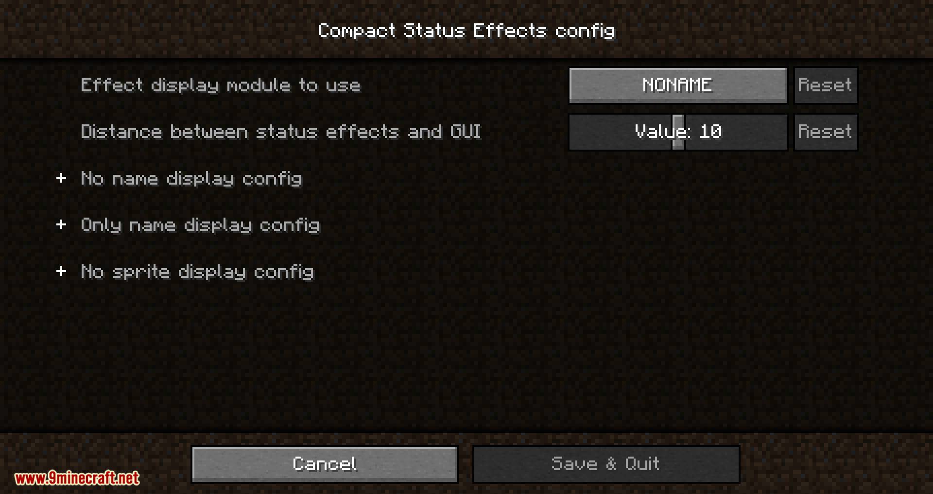 Compact Status Effects mod for minecraft 06