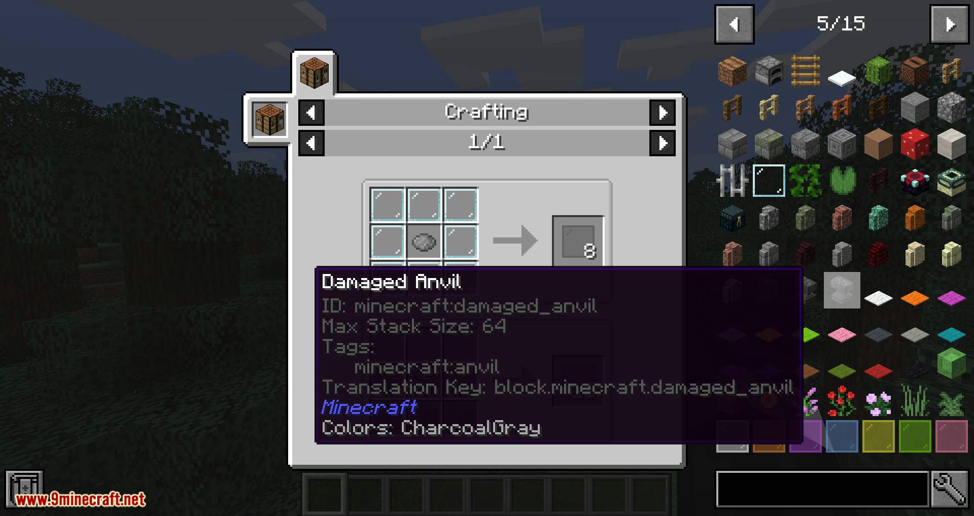 JEI Intergration mod for minecraft 10