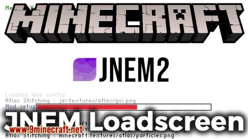 JNEM Loadscreen mod for minecraft logo