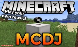 MCDJ mod for minecraft logo