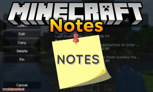 Notes mod for minecraft logo