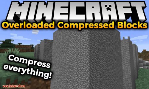 Overloaded Compressed Blocks mod for minecraft logo