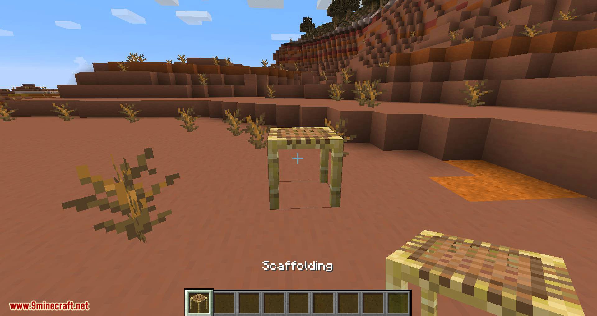 Scaffolding behavior mod for minecraft 01