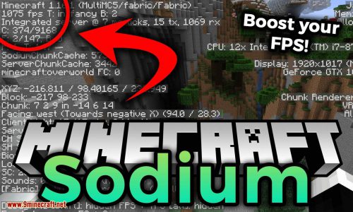 Sodium mod for minecraft logo