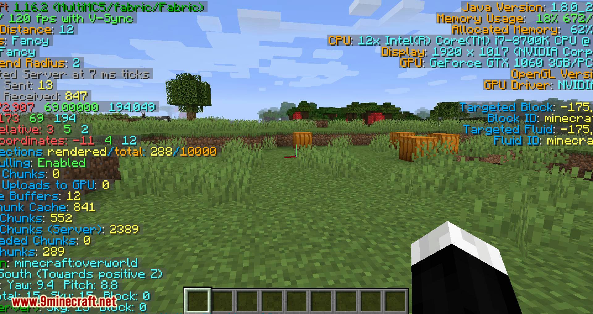 BetterF3 Mod (1.21.1, 1.20.1) - More Human-Readable Debug HUD
