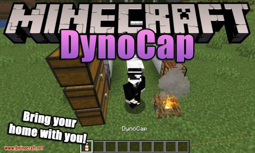 Dynocaps mod for minecraft logo
