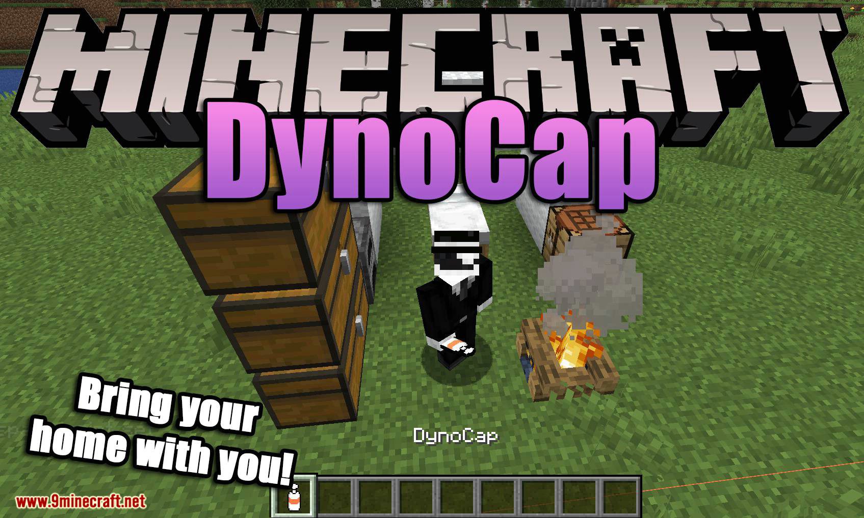 Dynocaps mod for minecraft logo