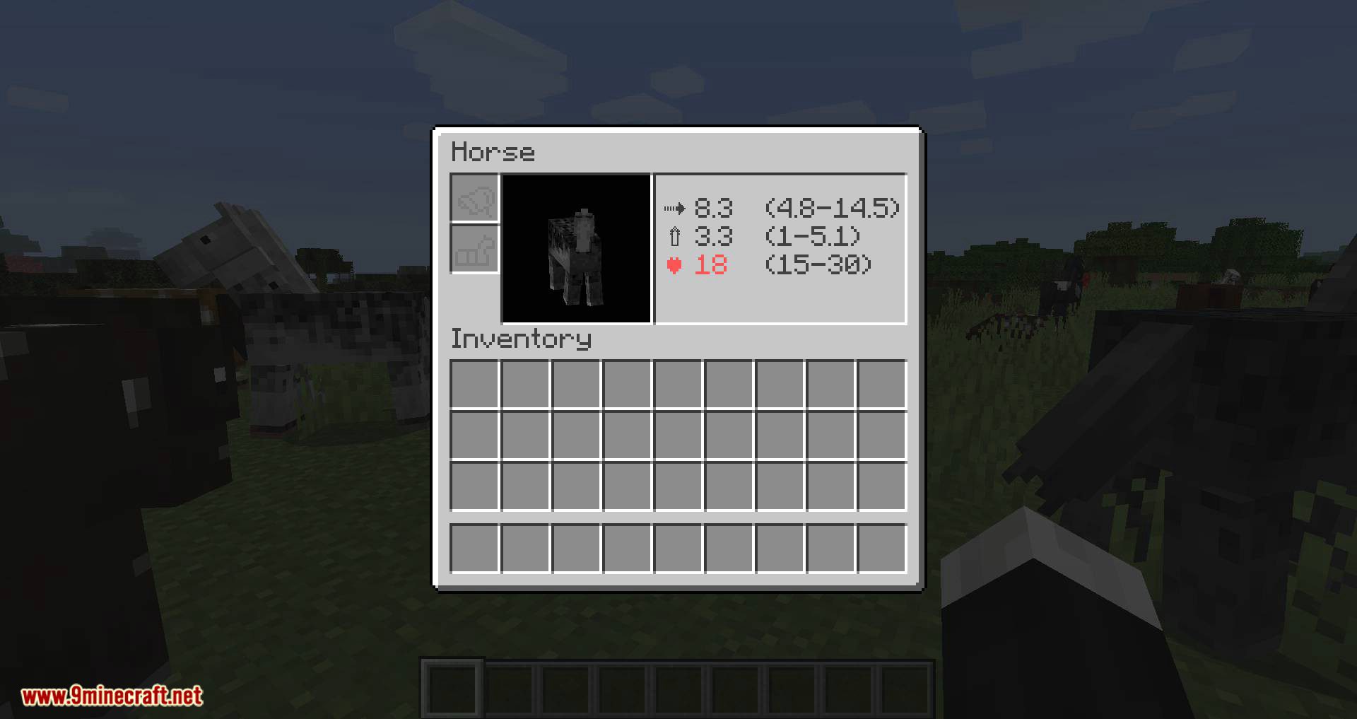 Horse Stats Vanilla mod for minecraft 09