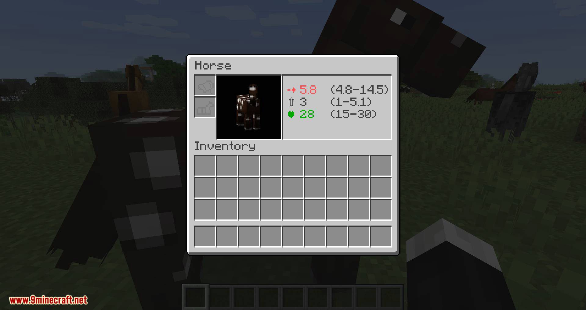Horse Stats Vanilla mod for minecraft 10