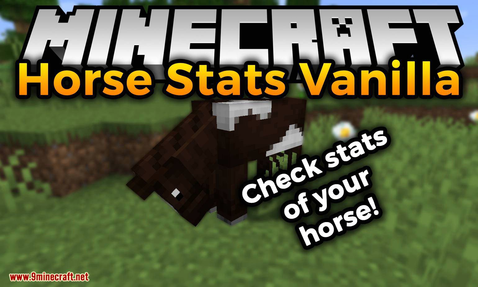 Horse Stats Vanilla mod for minecraft logo