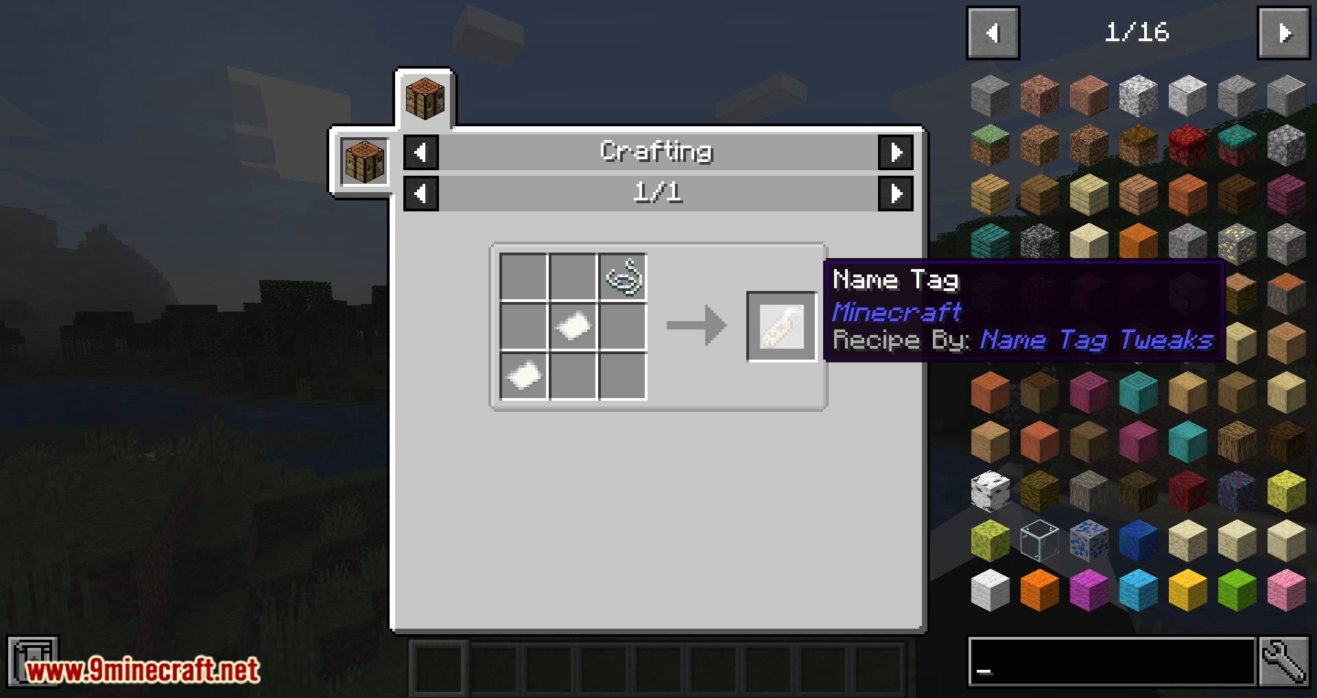 Name Tweaks Mod 1 18 1 1 17 1 Craftable Retrievable Nametag 9minecraft Net