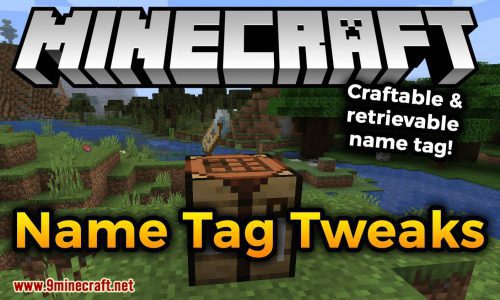 Name Tag Tweaks mod for minecraft logo