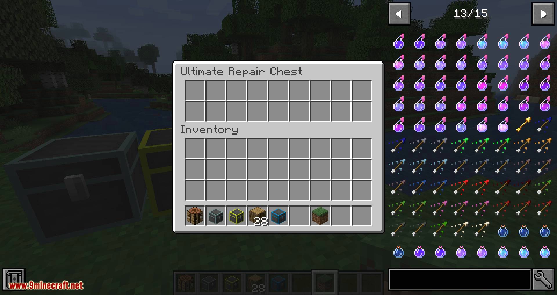 Repair Chests mod for Minecraft 10