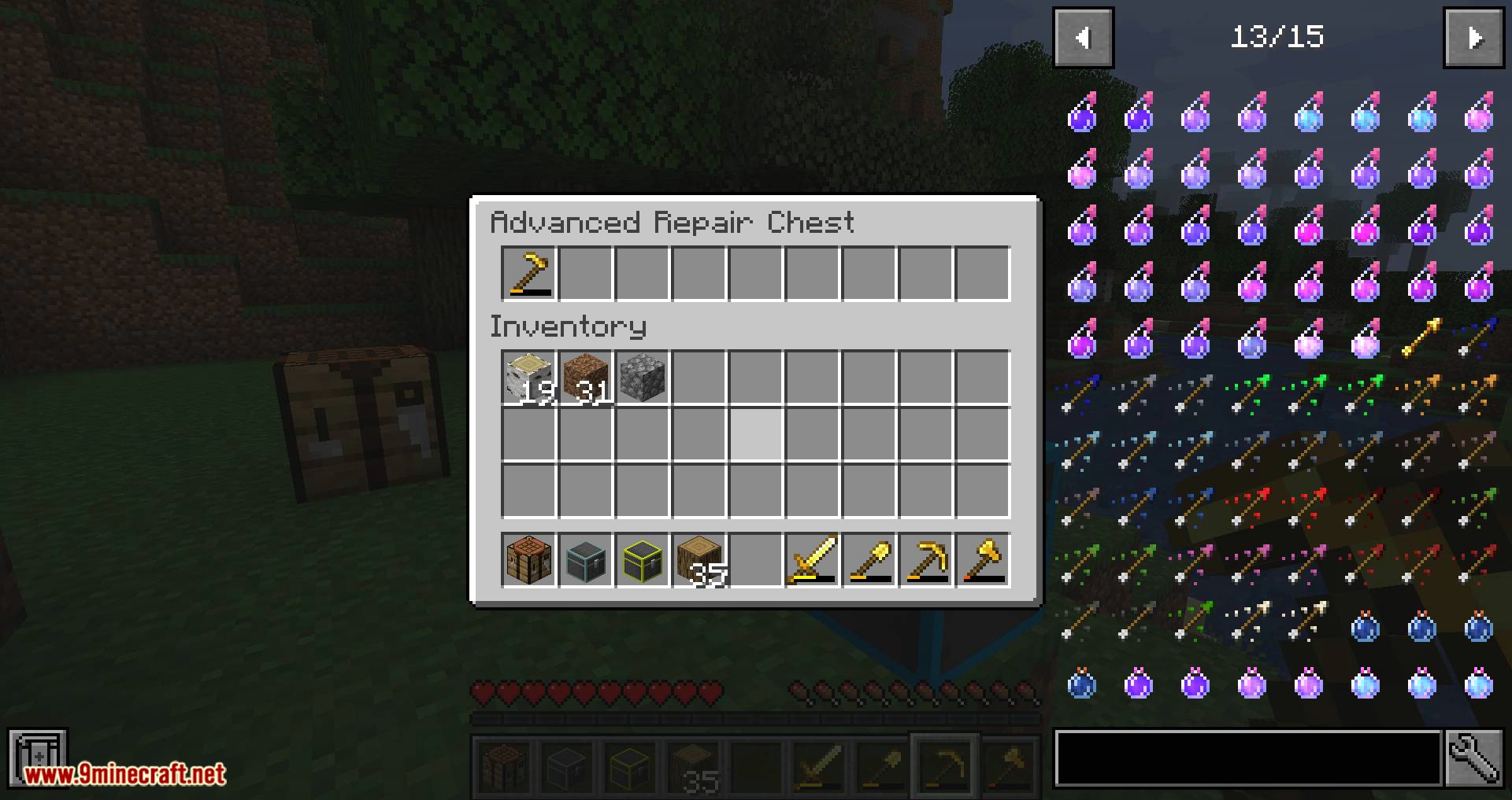 Repair Chests mod for Minecraft 11