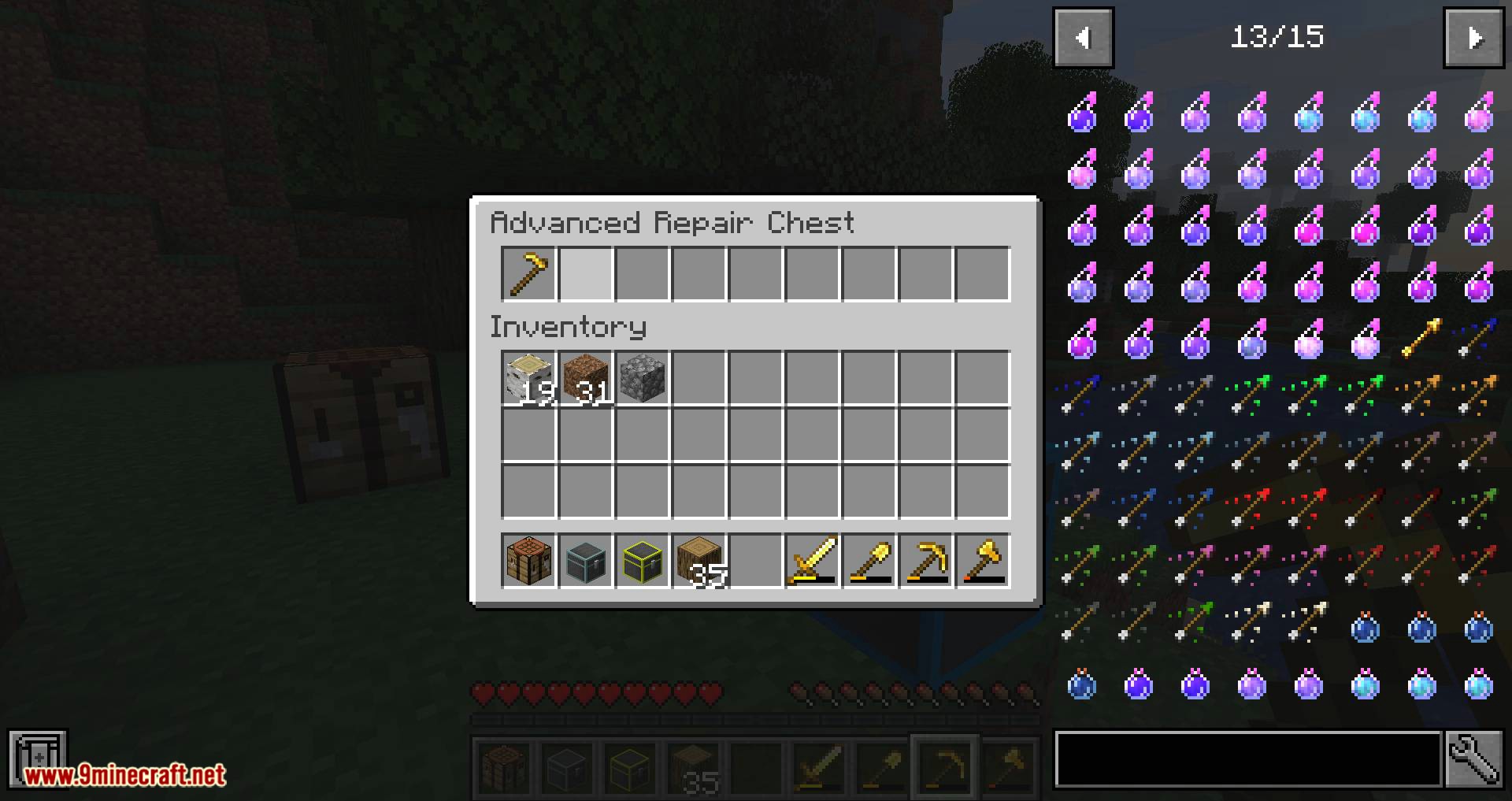 Repair Chests mod for Minecraft 12