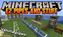 EZ Pipes and Stuff mod for minecraft logo