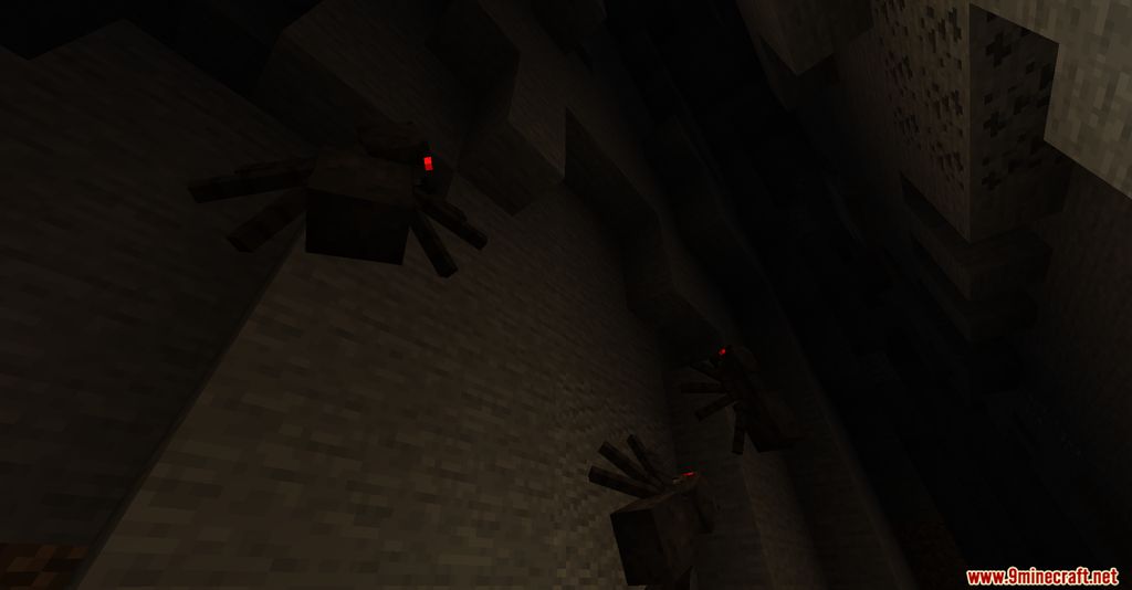 Spiders 2.0 Mod 1.16.5, 1.16.3 (Wall Crawling Spiders) 