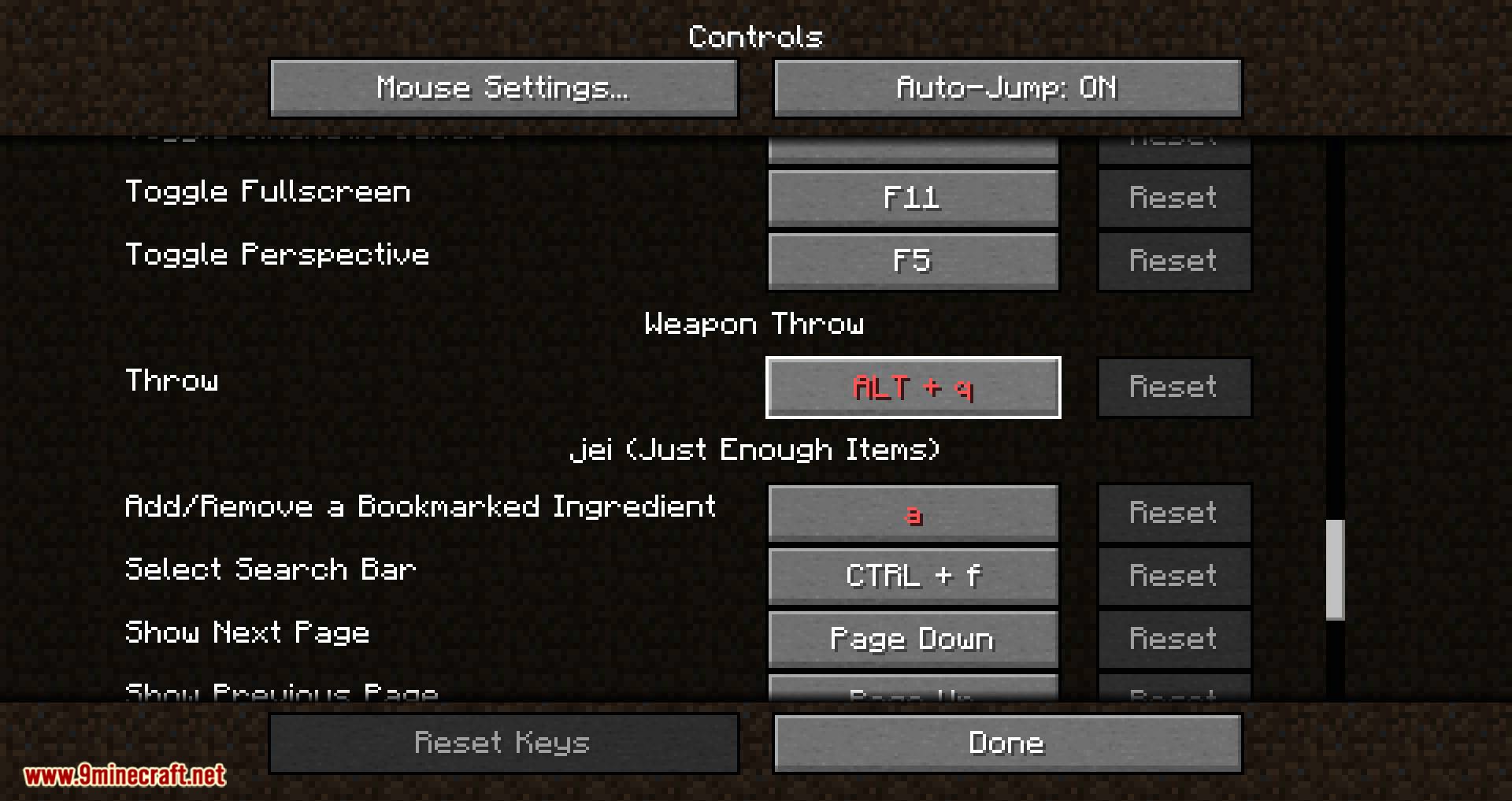 Weapon Throw mod for minecraft 01