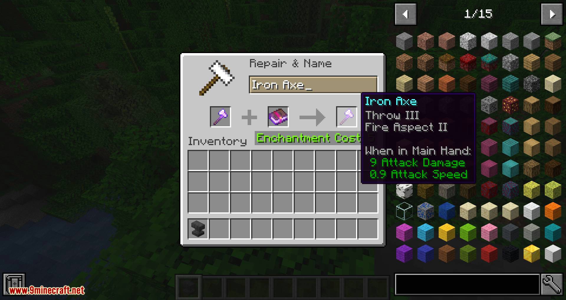 Weapon Throw mod for minecraft 07