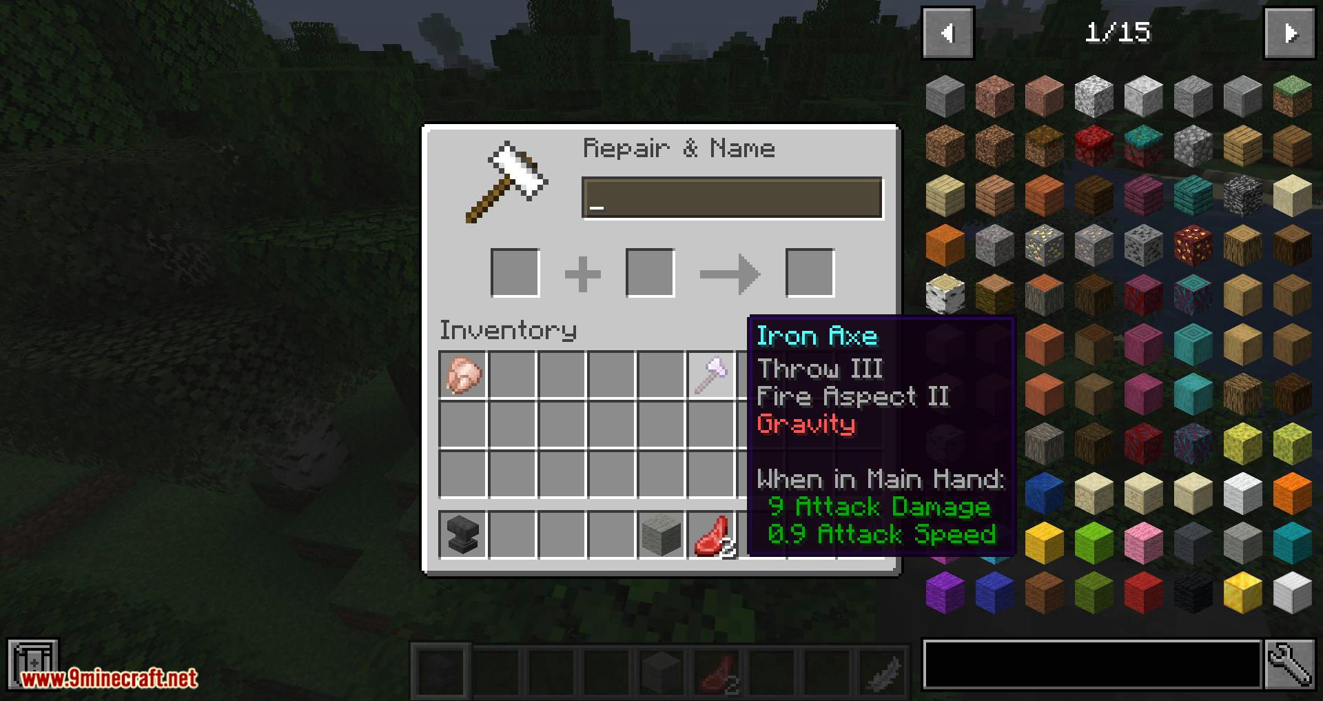 Weapon Throw mod for minecraft 09