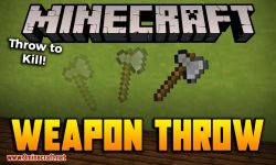 Weapon Throw mod for minecraft logo