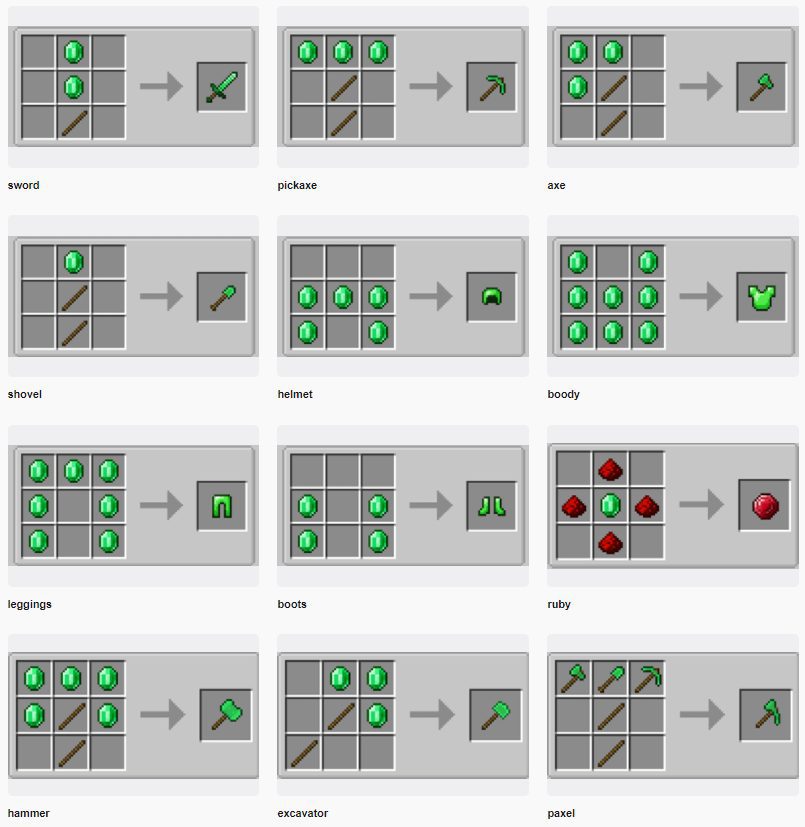 Easy Emerald Tools _ More mod for minecraft 23