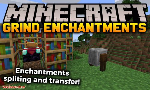 Grind Enchantments mod for minecraft logo