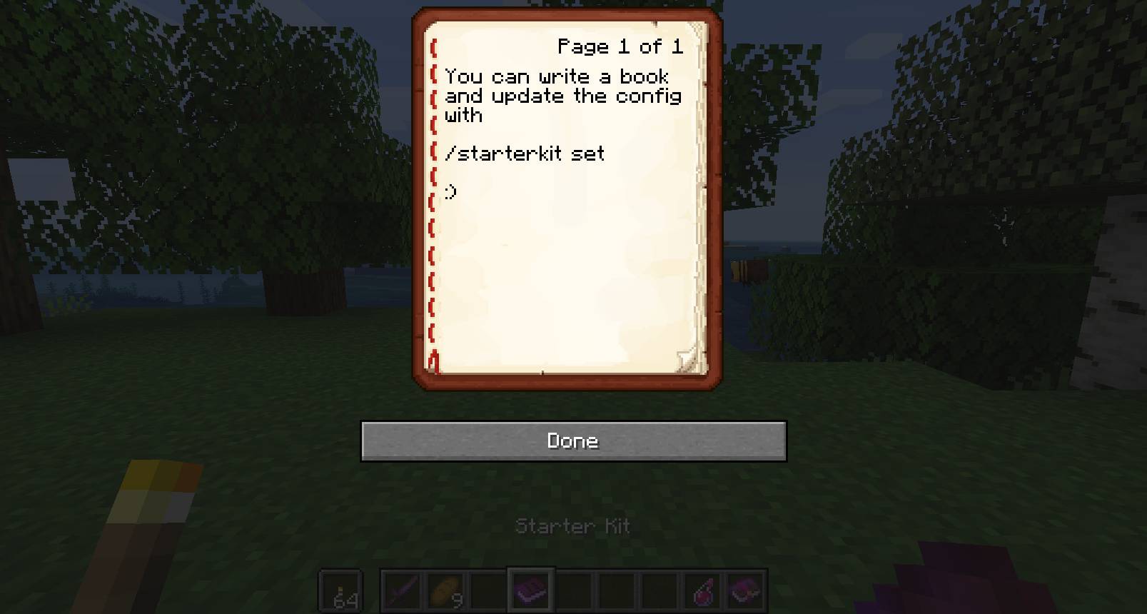 Starter Kit mod for minecraft 23