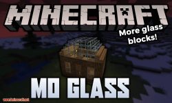 Mo Glass mod for minecraft logo