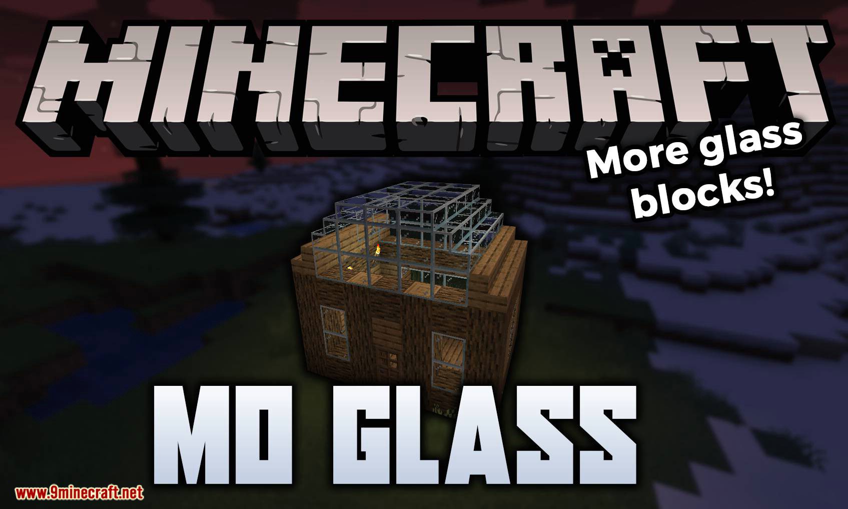 Mo Glass mod for minecraft logo