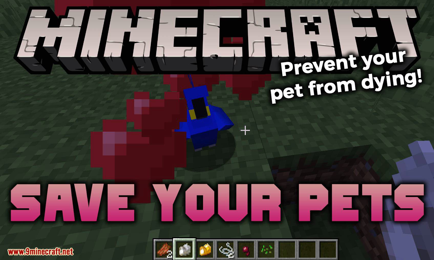 Save your pets mod for minecraft logo