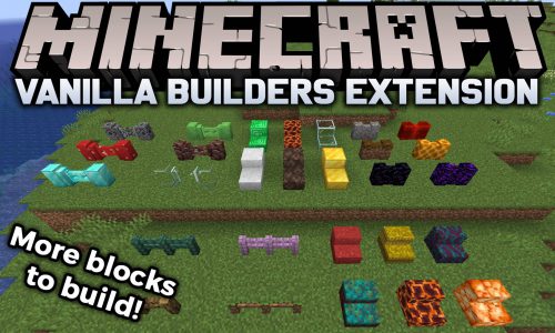 Vanilla Builders Extension mod for minecraft logo