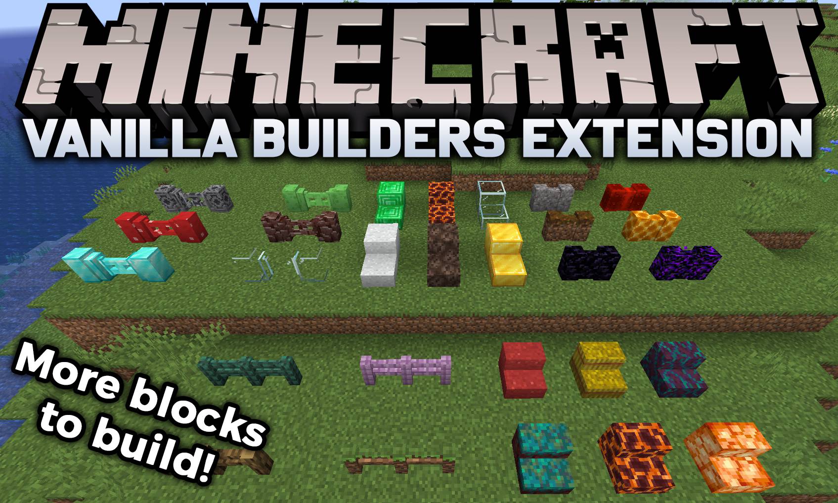 Vanilla Builders Extension mod for minecraft logo