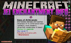 JEI Enchantment Info mod for minecraft logo