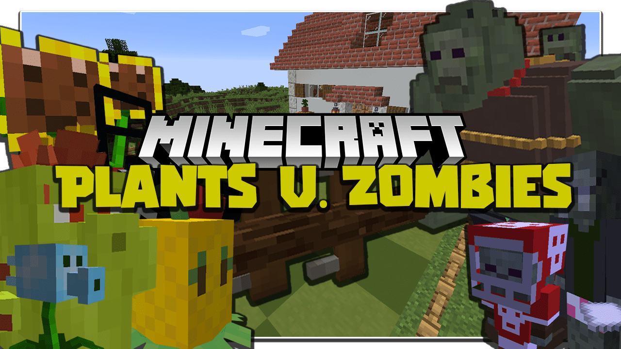 Plants Vs Zombie Bedrock Add-on Minecraft Mod