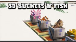 3D Bucket and Fish Resource Pack