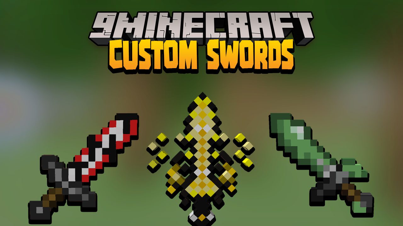 10 Custom Swords 1.17.1 Data Pack - Unique Custom Swords in Minecraft