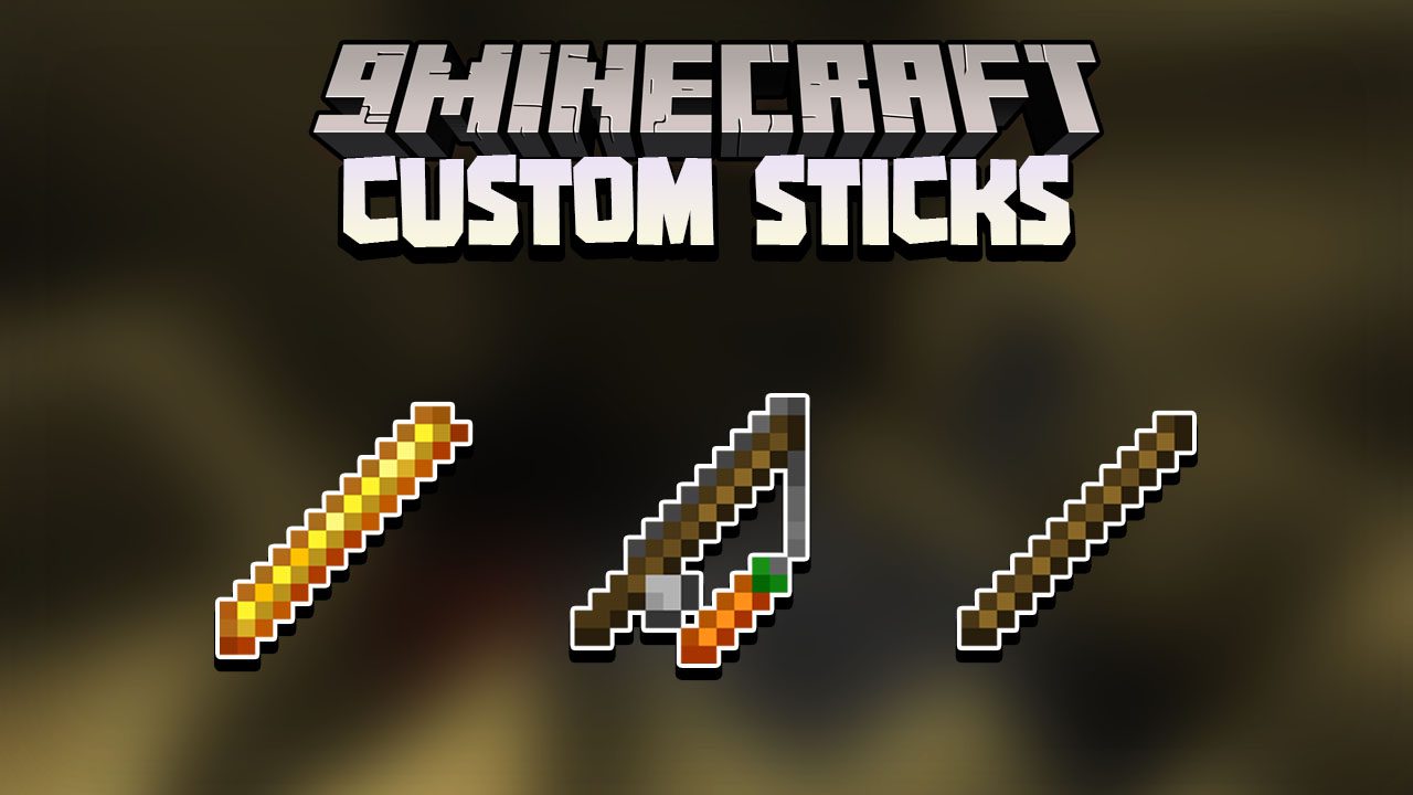 Minecraft But There Are Custom Sticks Data Pack Thumbnail