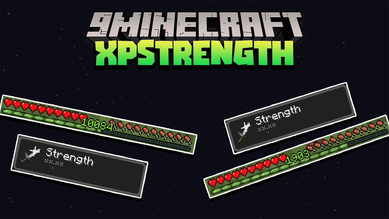 Minecraft But Your XP Equal Strength Data Pack Thumbnail