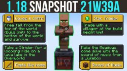Minecraft 1.18 Snapshot 21w39a