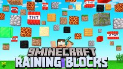 Minecraft But It’s Raining Random Blocks Data Pack Thumbnail