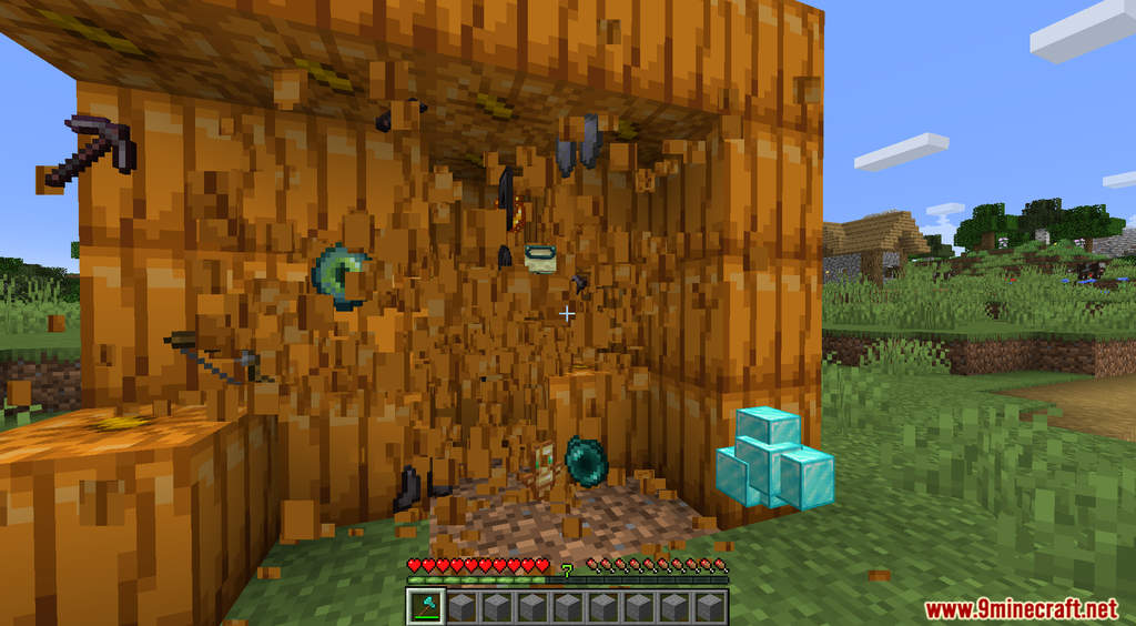 Minecraft But Pumpkin Drops OP Items Data Pack Screenshots (6)